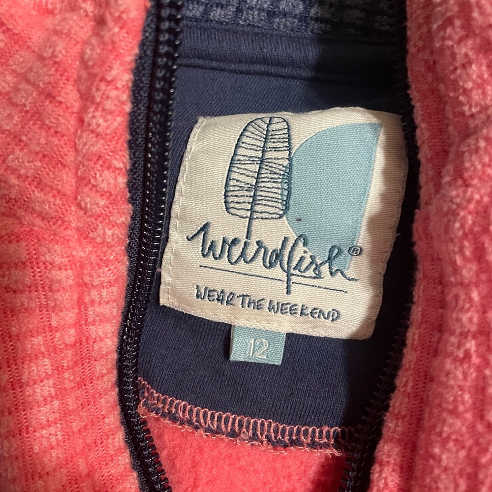 Weirdfish Salmon Quilted Sweatshirt *Make Offers* - Picture 7 of 9
